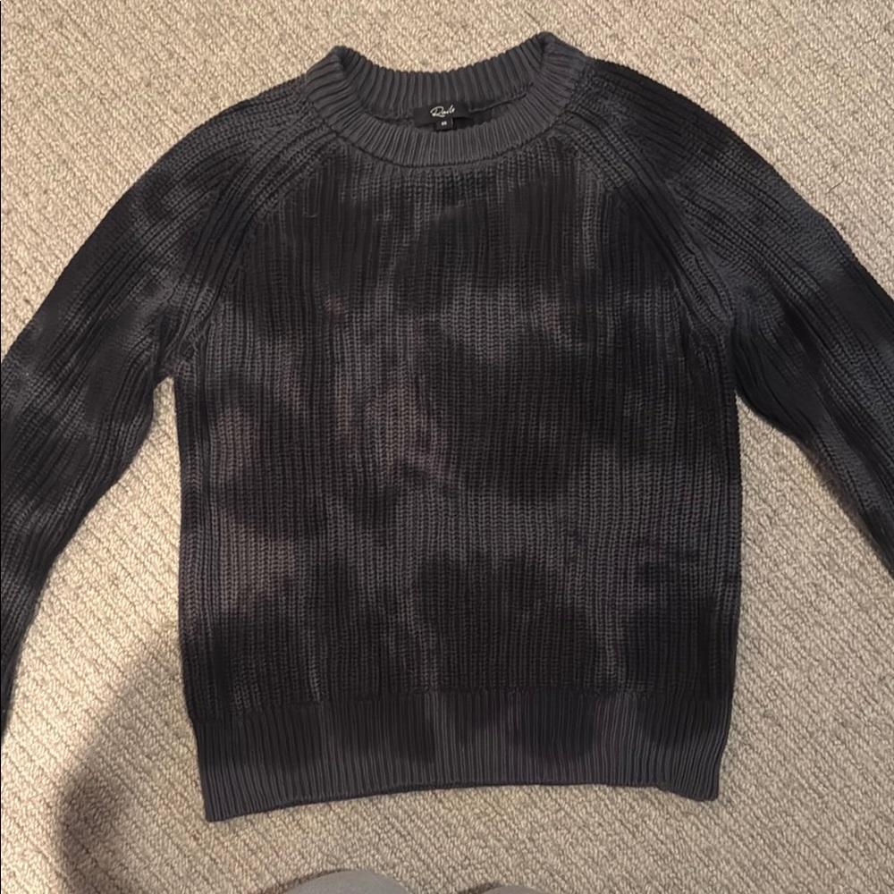 Tie Dye Black Sweater